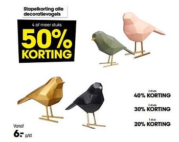 Promoties Decoratievogels - Huismerk - Kwantum - Geldig van 19/12/2022 tot 01/01/2023 bij Kwantum