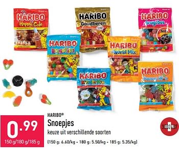 Promoties Snoepjes - Haribo - Geldig van 30/12/2022 tot 06/01/2023 bij Aldi
