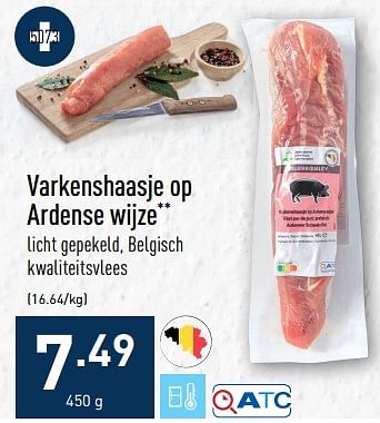 Promotions Varkenshaasje op ardense wijze - Produit maison - Aldi - Valide de 26/12/2022 à 06/01/2023 chez Aldi