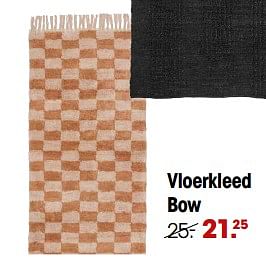Promoties Vloerkleed bow - Huismerk - Kwantum - Geldig van 23/12/2022 tot 01/01/2023 bij Kwantum