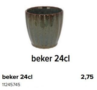 Promoties Beker - Cosy & Trendy - Geldig van 01/12/2022 tot 31/12/2022 bij Euro Shop