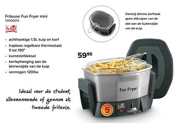Promoties Fritel friteuse fun fryer mini - Fritel - Geldig van 01/12/2022 tot 31/12/2022 bij Euro Shop