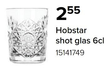 Promoties Hobstar shot glas - Libbey - Geldig van 01/12/2022 tot 31/12/2022 bij Euro Shop