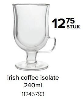 Promoties Irish coffee isolate - Cosy & Trendy - Geldig van 01/12/2022 tot 31/12/2022 bij Euro Shop