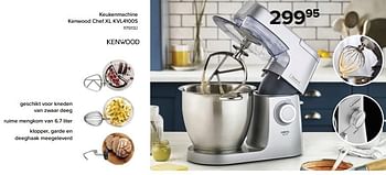 Promoties Keukenmachine kenwood chef xl kvl4100s - Kenwood - Geldig van 01/12/2022 tot 31/12/2022 bij Euro Shop