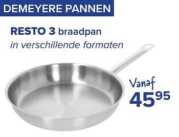 Promoties Resto 3 braadpan - Demeyere - Geldig van 01/12/2022 tot 31/12/2022 bij Euro Shop
