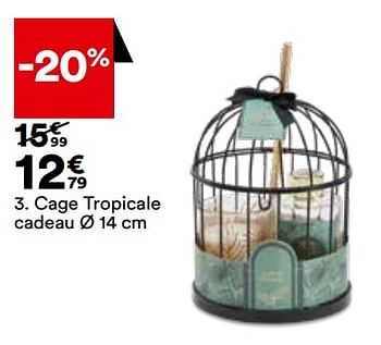 Promotions Cage tropicale cadeau - Produit Maison - But - Valide de 29/11/2022 à 02/01/2023 chez But