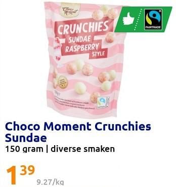 Promoties Choco moment crunchies sundae - Choco Moment - Geldig van 21/12/2022 tot 27/12/2022 bij Action