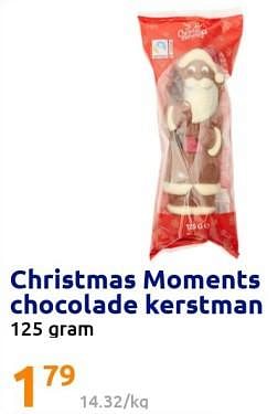 Promoties Christmas moments chocolade kerstman - Huismerk - Action - Geldig van 21/12/2022 tot 27/12/2022 bij Action