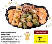 Aperitiefschotel met zeevruchten-Huismerk - Carrefour 