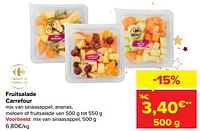 Fruitsalade carrefour mix van sinaasappel-Huismerk - Carrefour 