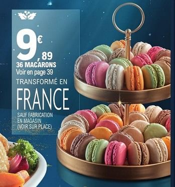 Produit Maison - E.Leclerc 36 Macarons - En Promotion Chez E.Leclerc