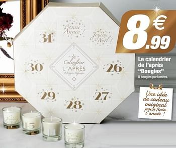 Promotions Le calendrier de l’après bougies - Produit Maison - Bazarland - Valide de 14/12/2022 à 31/12/2022 chez Bazarland