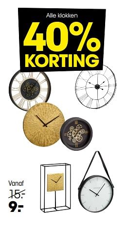 Promoties Alle klokken - Huismerk - Kwantum - Geldig van 19/12/2022 tot 01/01/2023 bij Kwantum
