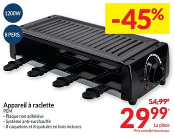 Promo APPAREIL À RACLETTE 8 PERSONNES chez Intermarché