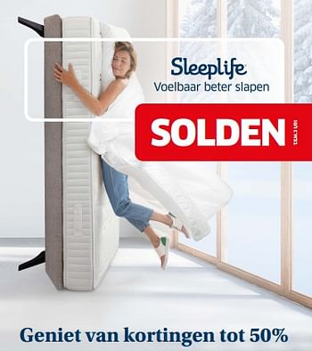 Promoties Geniet van kortingen tot 50% - Huismerk - Sleeplife - Geldig van 02/01/2023 tot 31/01/2023 bij Sleeplife