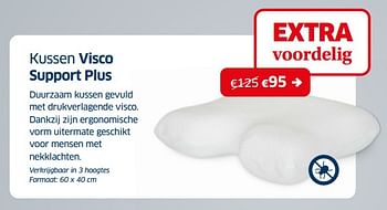 Promoties Kussen visco support plus - Huismerk - Sleeplife - Geldig van 02/01/2023 tot 31/01/2023 bij Sleeplife