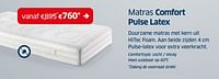 Matras comfort pulse latex-Huismerk - Sleeplife