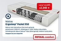 Matras ergosleep pocket 950-Huismerk - Sleeplife