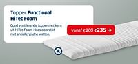 Topper functional hitec foam-Huismerk - Sleeplife