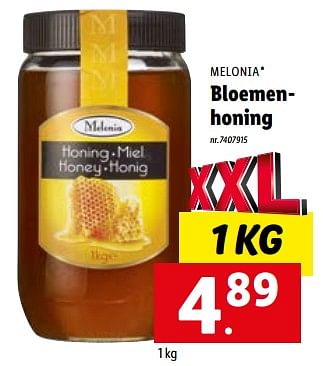 Promoties Bloemenhoning - Melonia - Geldig van 02/01/2023 tot 07/01/2023 bij Lidl