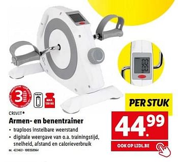 Promoties Crivit armen- en benentrainer - Crivit - Geldig van 02/01/2023 tot 07/01/2023 bij Lidl