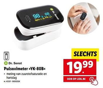 Promoties Dr. senst pulsoximeter yk-80b - Dr. Senst - Geldig van 02/01/2023 tot 07/01/2023 bij Lidl