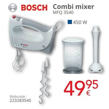 Promoties Bosch combi mixer mfq 3540 - Bosch - Geldig van 03/01/2023 tot 31/01/2023 bij Eldi