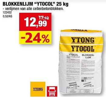 Promoties Blokkenlijm ytocol - Ytong - Geldig van 28/12/2022 tot 08/01/2023 bij Hubo