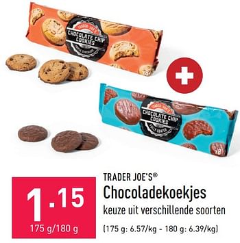 Promoties Chocoladekoekjes - TRADER JOE’S - Geldig van 06/01/2023 tot 13/01/2023 bij Aldi