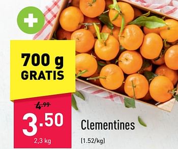 Promotions Clementines - Produit maison - Aldi - Valide de 02/01/2023 à 07/01/2023 chez Aldi