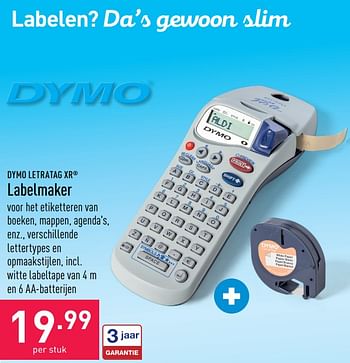 Promotions Dymo letratag xr labelmaker - Dymo - Valide de 04/01/2023 à 13/01/2023 chez Aldi