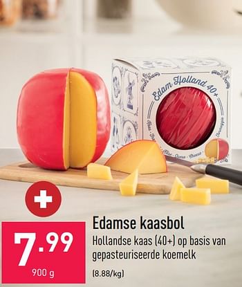 Promoties Edamse kaasbol - Huismerk - Aldi - Geldig van 06/01/2023 tot 13/01/2023 bij Aldi