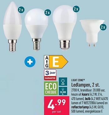 Promoties Ledlampen - Lightzone - Geldig van 04/01/2023 tot 13/01/2023 bij Aldi