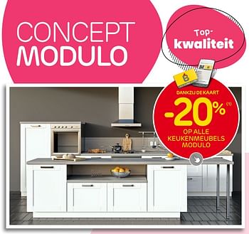 Promoties -20% op alle keukenmeubels modulo - Huismerk - Brico - Geldig van 04/01/2023 tot 30/01/2023 bij Brico