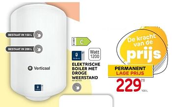 Promoties Van marcke elektrische boiler met droge weerstand - Van Marcke - Geldig van 04/01/2023 tot 30/01/2023 bij Brico