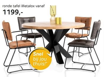 Promoties Ronde tafel metalox - Huismerk - Henders & Hazel - Geldig van 22/12/2022 tot 15/02/2023 bij Henders & Hazel