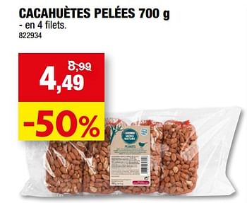Promotions Cacahuètes pelées - Versele-Laga - Valide de 28/12/2022 à 08/01/2023 chez Hubo