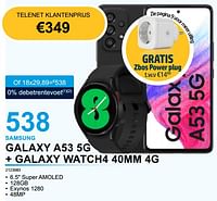 Samsung galaxy a53 5g + galaxy watch4 40mm 4g-Samsung