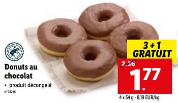 Promoties Donuts au chocolat - Huismerk - Lidl - Geldig van 09/01/2023 tot 14/01/2023 bij Lidl