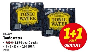 Promotions Tonic water - Freeway - Valide de 09/01/2023 à 14/01/2023 chez Lidl