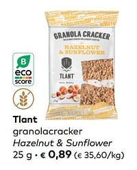 Tlant granolacracker hazelnut + sunflower-Tlant