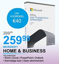 Microsoft home + business t5d-03485?dsd-Microsoft