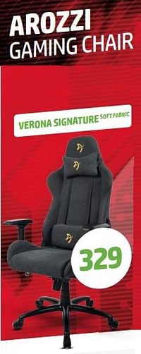 Arozzi gaming chair verona signaturesoftfabric-Arozzi