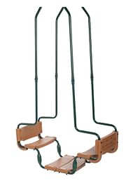 SwingKing schommel duozit PVC bruin/groen-Swing King