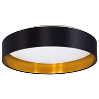 EGLO plafondlamp LED Maserlo zwart 24W-Eglo