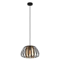 Hanglamp Zwart/goud Diam 37.5cm E27 40w-Zelfbouwmarkt