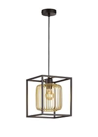 Hanglamp Zwart/goud E27 Max 40w H150cm-Zelfbouwmarkt