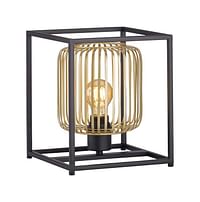 Tafellamp Zwart/goud E27 40w B23cm-Zelfbouwmarkt