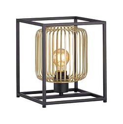 Tafellamp Zwart/goud E27 40w B23cm